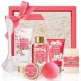 thumbnail image 6 of Spa Luxetique Bath Gift Sets for Women, 8 Pcs Cherry Blossom Self Body Care Birthday Gifts for Mom, Relaxing Gift Baskets for Her, 6 of 7