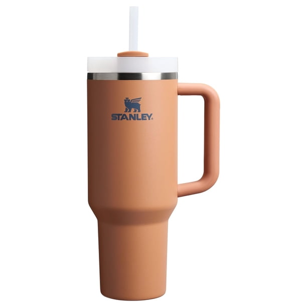 Vaso Stanley Quencher H2.0 con mango y pajita, 1,18 L, color tostado