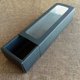 thumbnail image 5 of Caja de papel Kraft shaofei con tiras de PVC 10 unidades con ventana color negro, 5 of 5