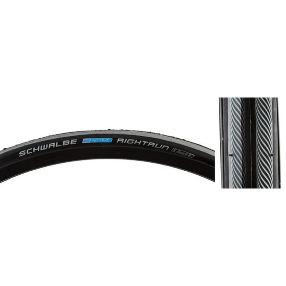 Schwalbe Tires Rightrun Active Lite K-Guard 26X7/8 Bk/Gy/Bsk Bknroll Wire