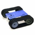 thumbnail image 3 of DIY Arduino Smart Tank Chassis Kit - 12V Motorized Tracked Vehicle Platform with Aluminum Alloy & ABS Construction, 193x163x60mm Size, Blue Color Option - Includes Panel, Motors, Caterpillar Bands &, 3 of 6