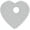 White, variant on Delight Jewelry Acrylic Mini Red Heart - Large Goldtone Crystal Initial - A - Charm Necklace, 17.5" 2"
