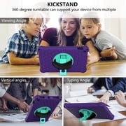 Case for All-New Kindle Fire HD 10 (9th/7th/5th Generation, 2019/2017/2015 Release) 10.1 Tablet, Slim Kids-Friendly Lightweight EVA Rubber Convertible Handle Stand Shockproof Protective Cover