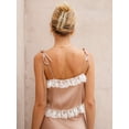 thumbnail image 5 of Coduop Women Backless Top Spaghetti Strap Tank Crop Tops Cami Slim Fitted Shirt, 5 of 6