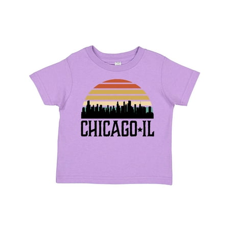 

Inktastic Chicago Illinois Skyline Vintage Gift Toddler Boy or Toddler Girl T-Shirt
