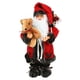 thumbnail image 1 of Navidad Santa Claus sosteniendo oso De peluche para muñeca figuritas De pie estatuas decoración Navidad juguete ornamental coleccionable, 1 of 5