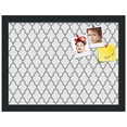 thumbnail image 2 of PinPix 16x12 Custom Cork Bulletin Board Quarterfoil Beige Poster Board Has a Fabric Style Canvas Finish, Framed in Quarterfoil Beige, by ArtToFrames (PinPix-584), 2 of 6