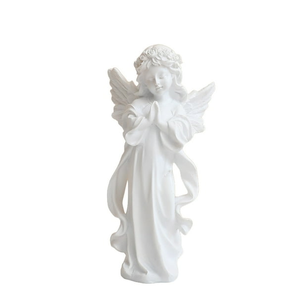 Yuarrent Chica resina Ángel arte moderno decorativo oración estatua regalos arquitectura modelo estante escultura Navidad hogar boda M Decoración del hogar Como se muestra METRO Yuarrent HA064317-01