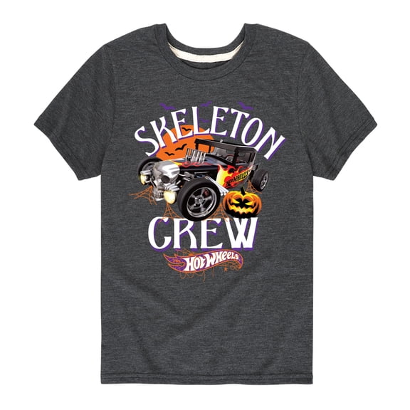 Hot Wheels - Halloween - Skeleton Crew - Toddler & Youth Short Sleeve Graphic T-Shirt