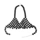 thumbnail image 4 of Tops cortos de lentejuelas, top halter, bralette de tela, ropa de baile, festival, rave, verano Largo 90cm a 105cm, 4 of 8