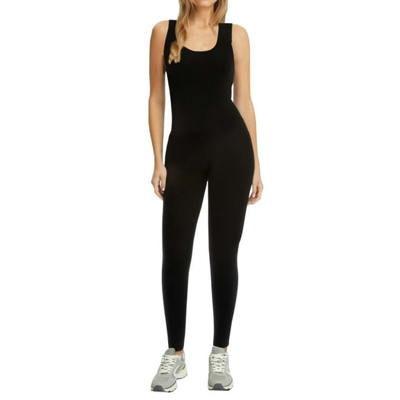 SRZYMJ Women's Plus Size Sleeveless V Neck Bodysuit Jumpsuit Activewear Slim Fit Sports Outfit for Stylish Comfort