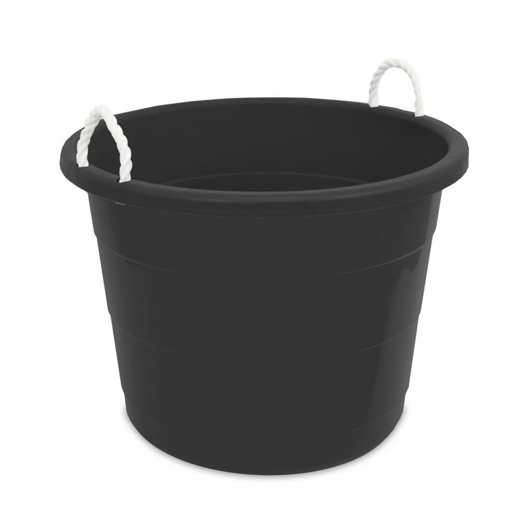 Mainstays Flexible 17 Gallon Plastic Tub With Rope Handles,, 51 OFF