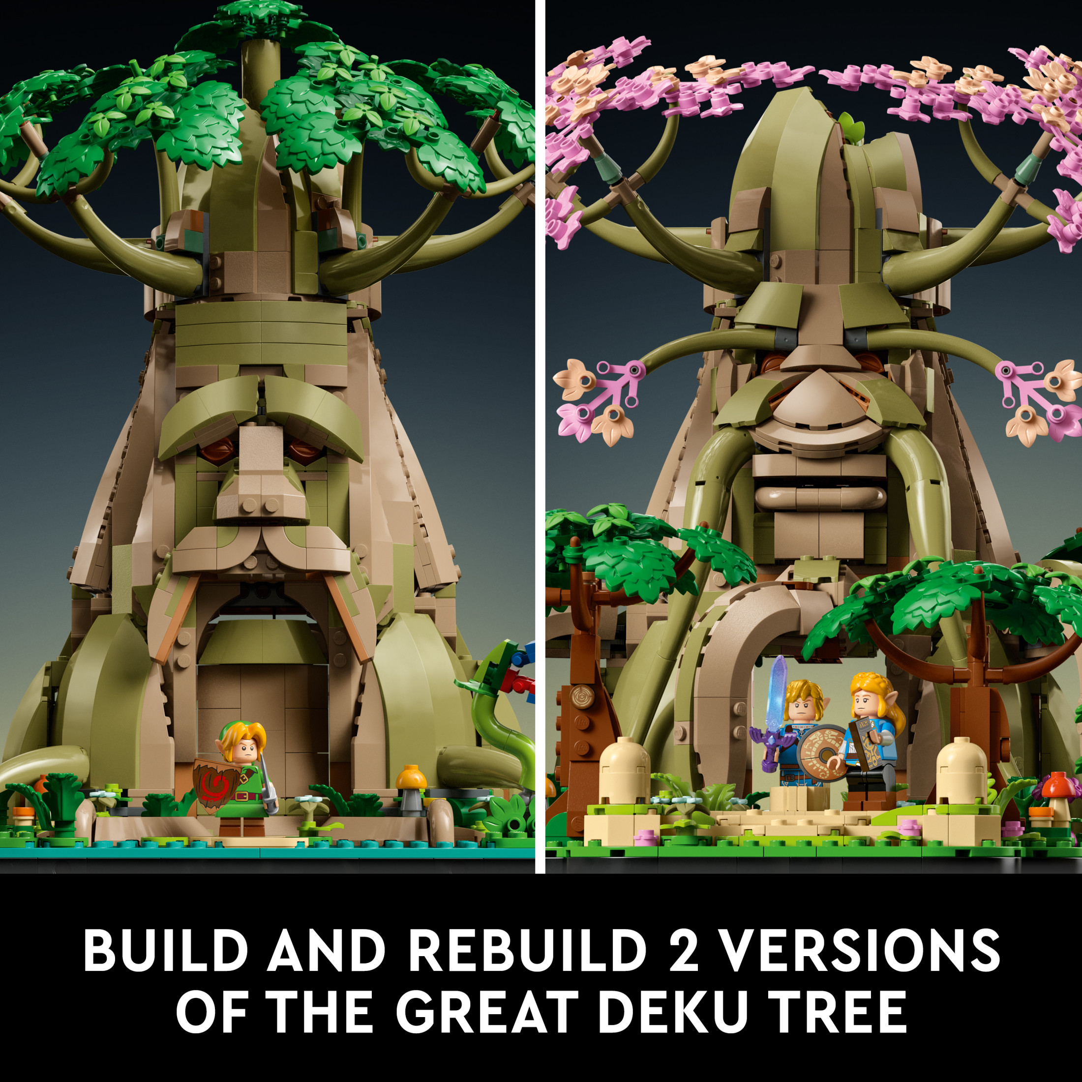 LEGO The Legend of Zelda Gran Árbol Deku 2 en 1 - Set de Construcción de Modelos para Adultos, Mayores de 18 Años - Kit de Zelda de Colección para Decoración del Hogar, Oficina o Dormitorio - Idea de Regalo para Fans de Videojuegos - 77092 4