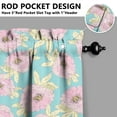 thumbnail image 5 of Kitchen Curtains and Valance Set 36 Inch Tier Pioneer Colorful Floral 3 Pieces Set Dining Room Small Curtain Drapes Cafe Curtains Valance for Home Decor Rod Pocket, 5 of 6