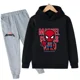 thumbnail image 3 of Ropa de moda de primavera y otoño para niños, sudaderas con capucha y pantalones con estampado de dibujos animados de Marvel Spiderman, conjuntos de 2 piezas, trajes deportivos informales para niños y, 3 of 5