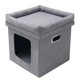 thumbnail image 2 of de gatitos, condominio para gatos, cómodo condominio para gatos, escondite para jugar, almohadillas interiores, cama plegable para gatos, cubo Yinane Cama para gatitos, 2 of 8