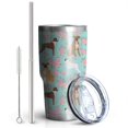 thumbnail image 2 of 30oz Cute Boxer Dog and Flowers Florals Tumblers Stainless Steel Tumbler with Lid and Straw,Vacuum Insulated Double Wall Travel Tumbler Cups Mug with Cleaning Brush for Coffee,Tea, 2 of 7