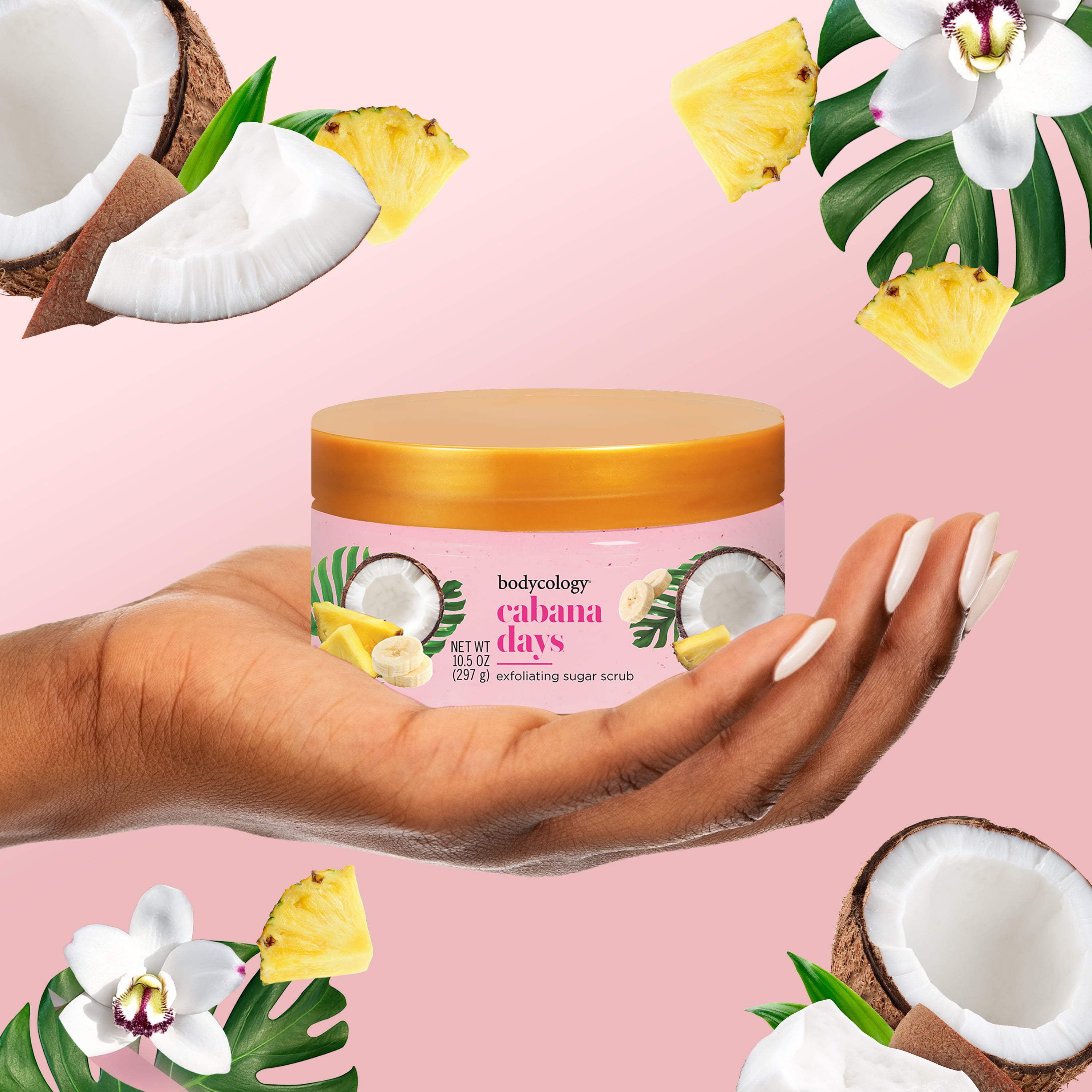 Bodycology Cabana Days Exfoliating Sugar Scrub, 10.5 oz