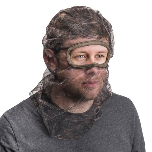 Quietwear Men's Full Cover Form Fit Mesh Facemask, Kanati, One Size Fits Most