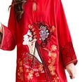 thumbnail image 4 of Elegante vestido cheongsam chino para mujer: elegante y versátil , Talla M Rojo, 4 of 8