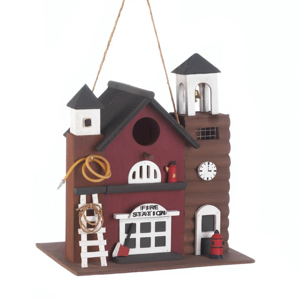 Hanging Birdhouse, Modern Wooden Cute Birdhouse For Hummingbird Sparrow by Songbird Valley