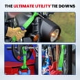 thumbnail image 6 of MOCA 6-Pack Soft Loop Tie Down Straps 4,000 Load Capacity & 12,000 Lbs Breaking Strength 1.6 x 17 inches Heavy Duty Tie Down Straps for Securing ATV, UTV, Motorcycles, Scooters & Dirt Bikes(Green), 6 of 8