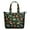 Dark Green Toned, variant on Dark Green Toned Dinosaur and Volcano Pattern Travel Tote Bags for Women Carry On,Large Weekender Bags for Women Travel,Multi Functional Duffle Bag for Work,Shopping,Sports