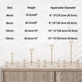 thumbnail image 2 of QIMOND Plate Holder, 8 Inch Plate Stands for Display, Gold Iron Plate Easel for Photos, Picture Frames, Cookbooks, Card and Decorative Plates(1PACK), 2 of 7