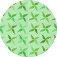 thumbnail image 1 of Ahgly Company Indoor Square Patterned Light Green Area Rugs, 3' Square, 1 of 6