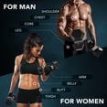 thumbnail image 4 of Dumbbell Rubber Grip lbs - lbs Single - Heavyweight Dumbbell for Multifunctional Full Body Workout and Strength Training, 4 of 7