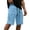 Sky Blue, variant on CCRFTGI Men's Casual Cargo Shorts Drawstring Elastic Waist Shorts Summer Work Shorts with Pockets Khaki L
