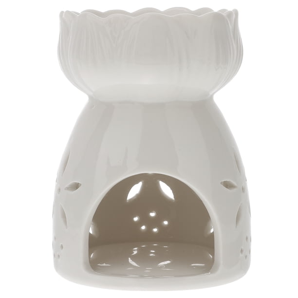 Portavelas de cerámica para velas de té, quemador de aceites esenciales, difusor de aromaterapia (sin vela)