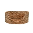 thumbnail image 3 of THE LICKER STORE Perri 24" x 18" Classic Farmhouse Handwoven Hyacinth Oval Pet Bed with Machine-Washable Cushion, Natural, DBD4001A, 3 of 8