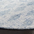 thumbnail image 3 of SAFAVIEH Abstract Darian Geometric Diamonds Area Rug, Ivory/Blue, 6' x 6' Round, 3 of 8