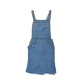 thumbnail image 2 of Women Bib Denim Backless Overall Dress Adjusted Strap Ripped Dress Mini Short Camouflage Suspender Dress with Pockets for Girls, 2 of 6