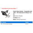 thumbnail image 2 of Clutch Cylinder - Compatible with 1990 - 1991 Chevy S10 Blazer 4.3L V6, 2 of 2