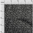 thumbnail image 1 of oneOone Rayon Black Fabric Florals Craft Projects Decor Fabric Printed By The Yard 56 Inch Wide, 1 of 4