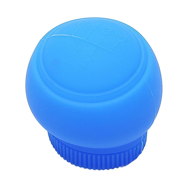 Funda de silicona para pomo de cambio de marchas de coche, redonda, universal, regalo Azul