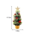thumbnail image 3 of Vikakiooze Mini Christmas Tree Artificial Mini Christmas Tree, Tabletop Small Christmas Tree With Ornaments, Artificial Tabletop Christmas Tree With Star Treetop Christmas Decorations Indoor, 3 of 7