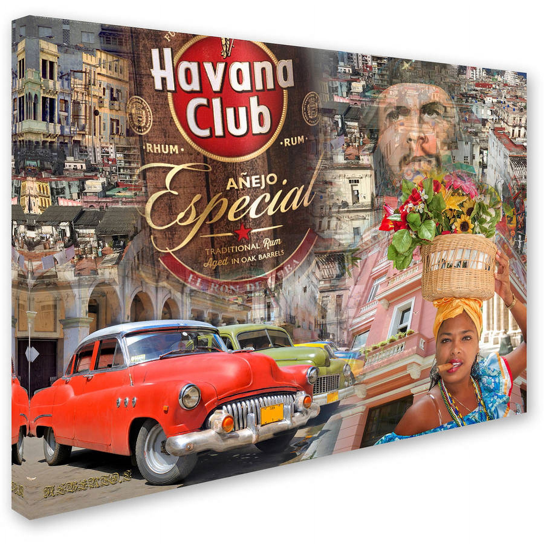 Trademark Fine Art "Havana Club I" Canvas Art by Alberto Lopez