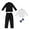 B001 Black Jacket 4PCS, variant on Kids Youth Formal Dress Suits Set for Boys 4PCS Toddler Gentleman Outfit Fall Winter Suit Jacket + Vest + Pants +bowtie Solid Colour Flower Girl Dresswear Outfit Size 5-16T