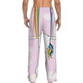 thumbnail image 3 of Daiia Aerial Yoga for Unicorn Men's Sleep Pant with Pockets and Drawstring,Pajama Pants-XX-Large, 3 of 9