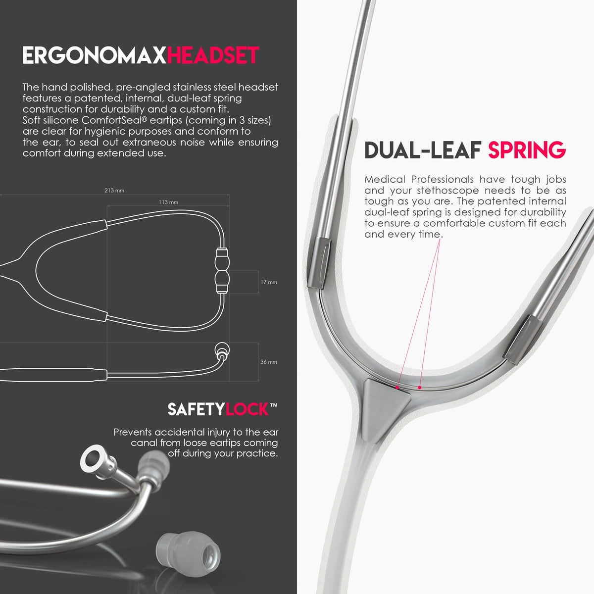 MDF® MD One® Stainless Steel Stethoscope