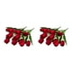 thumbnail image 3 of Toystoory 2 uds flores artificiales tulipanes de seda tacto Real Mini ramo de flores de imitación decoración arreglos para el hogar Cabeza roja/grande 2piezas, 3 of 6