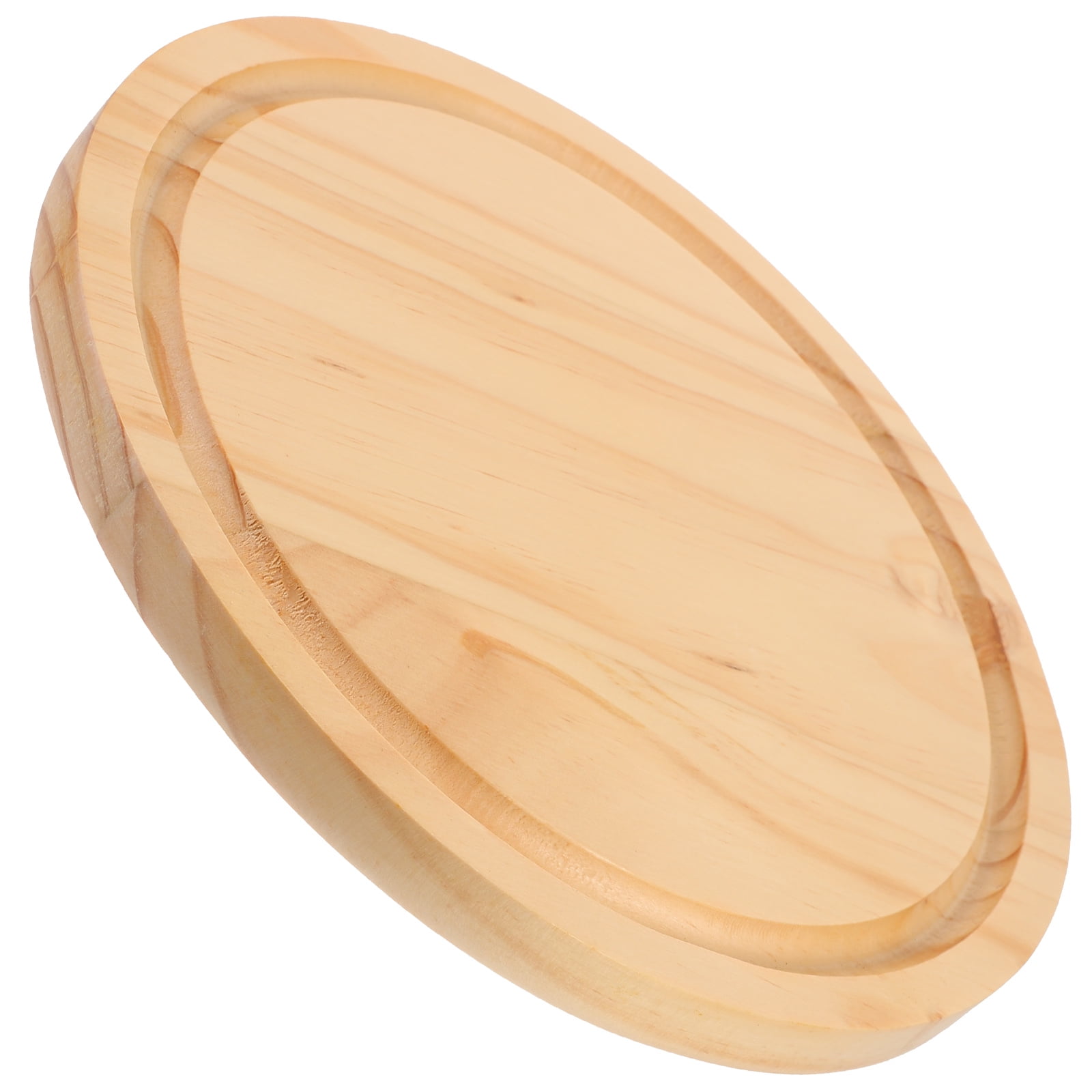 Tineasur Tabletop Wood Serving Plate Cutting Board Wood 1Set