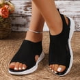 thumbnail image 3 of SACFOF Women's Breathable Orthopedic Sandals Comfortable Walking Tennis Shoes Arch Support Wide Fit Plantar Fasciitis Sport Athletic Hiking Outdoor Active Summer Dressy Soft Mat Diabetic Sandals, 3 of 5