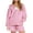 Pink, variant on AKOEE Cotton 2 Piece Sweatsuits Short Sets Womens Full Zip Hoodie Jacket and Shorts with Pockets Sports Outfits (M, Pink)