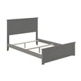 thumbnail image 3 of Nantucket Full Wood Foundation Bed with Matching Footboard in Grey, 3 of 8
