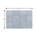 thumbnail image 2 of Knightsbridge Chakkar Board 220 GSF Non Skid Back Bath Rug 24 x 40 - Light Blue, 2 of 2