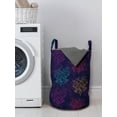 thumbnail image 3 of Nautical Laundry Bag, Colorful Pattern of Seaweeds Abstract Design Marine Love Illustration, Hamper Basket with Handles Drawstring Closure for Laundromats, 13" x 19", Multicolor, by Ambesonne, 3 of 4